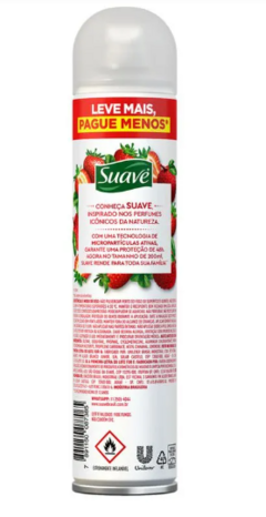 DESODORANTE AEROSOL SUAVE FRUTAS VERMELHAS E LICHIA 200ML - comprar online