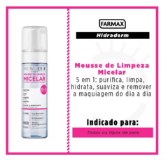 MOUSSE DE LIMPEZA MICELAR HIDRADERM 150ML - comprar online