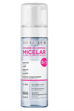 MOUSE DE LIMPEZA MICELAR HIDRADERM 150ML 