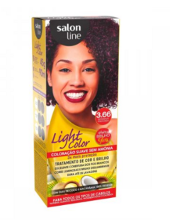 COLORACAO LIGHT COLOR SALON LINE 3.66 BORDEAUX  