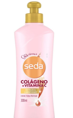 CREME PENTEAR SEDA COLAGENO VITAMINA C 300ML - Bazar do Cabeleireiro | Produtos de Perfumaria para uso profissional e domestico. Melhor loja de perfumaria de Recife e Regiao metropolitana