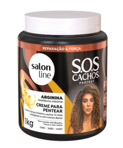 CREME PARA PENTEAR SALON LINE S.O.S ARGININA 1KG 