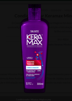 CONDICIONADOR KERAMAX MINUTOS MAGICOS 300ML na internet