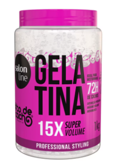 GELATINA SALON LINE SUPER VOLUME 1KG 