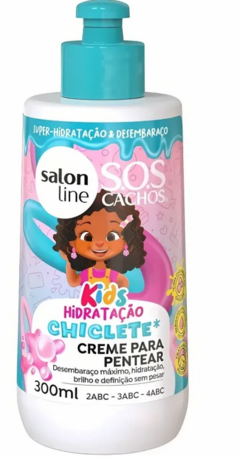 CREME PARA PENTEAR SALON LINE S.O.S KIDS CHICLETE 300ML 