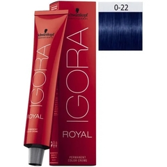 COLORAÇÃO IGORA ROYAL TOM MISTURA AZUL 0-22 - 60G