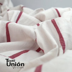 TUSSOR RAYAS ROJAS - TEXTIL UNION