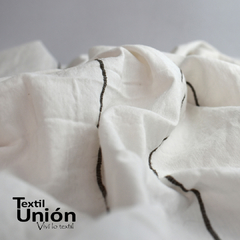 TUSSOR RAYAS MARRON - TEXTIL UNION