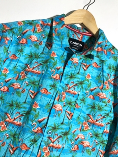 Camisa hawaiana FLAMENCOS 3140 ESTILOS UNIDOS