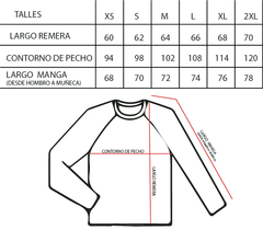 Remera térmica Manga larga Unisex en internet