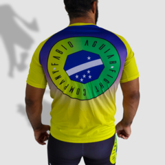 T-Shirt Dry-fit Fábio Aguiar Fight Company Amarela - Lycan