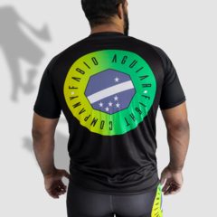 T-Shirt Dry-fit Fábio Aguiar Fight Company Preta - Lycan