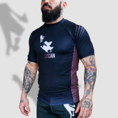 Rash Guard LY23 Manga Curta Grad. Marrom