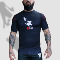 Rash Guard LY23 Manga Curta Grad. Preta