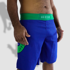 Fight Shorts Fábio Aguiar Fight Company Azul (SEM Velcro)