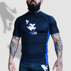 Rash Guard LY23 Manga Curta Grad. Azul - comprar online