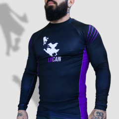 Rash Guard LY23 Manga Longa Grad. Roxa