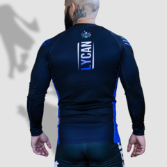 Rash Guard LY23 Manga Longa Grad. Azul - comprar online