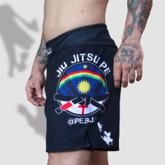 Fight Shorts NO GI PE BJJ Preto (SEM Velcro) - comprar online