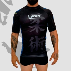 Imagem do Rash Guard LY20 Manga Curta Grad. Azul