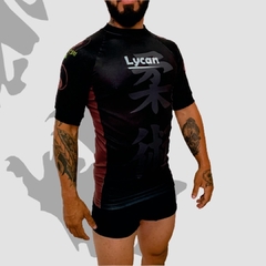 Rash Guard LY20 Manga Curta Grad. Marrom