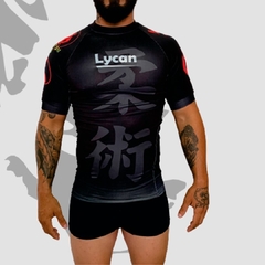 Rash Guard LY20 Manga Curta Grad. Preta - comprar online