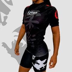 Rash Guard LY20 Manga Curta Grad. Preta - comprar online