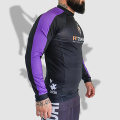 Rash Guard Manga Longa Fit Combat Grad. Roxa - comprar online