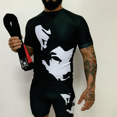 Rash Guard Manga Curta Brand + Faixa Preta Jiu-Jitsu - comprar online