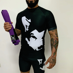 Rash Guard Manga Curta Brand + Faixa Roxa Jiu-Jitsu - comprar online