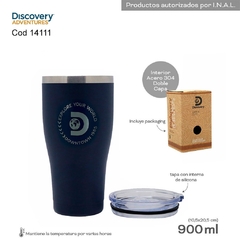 Vaso TERMICO CON TAPA DISCOVERY 900ml COD.14111