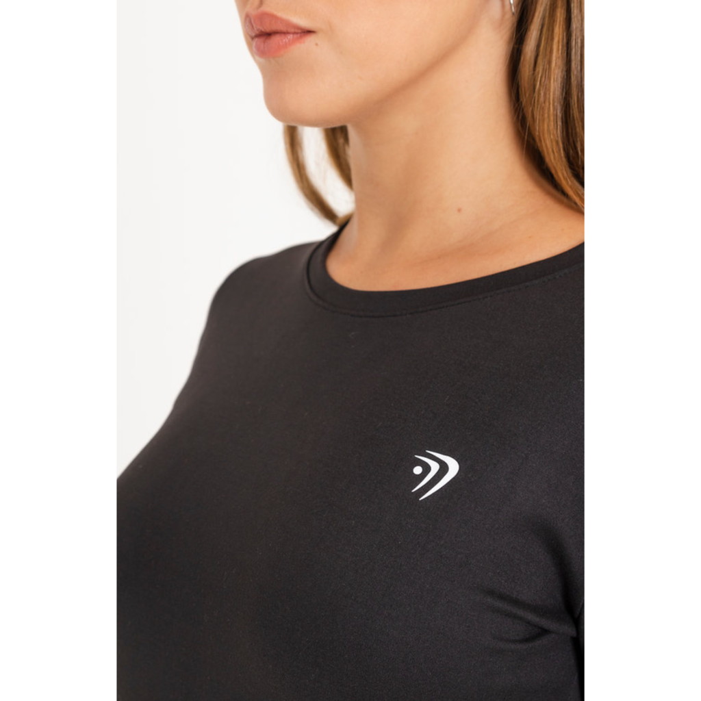 Camiseta Térmica Con Friza Apex Negro - sportscom