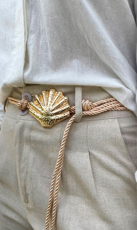 Seashell Rope Belt