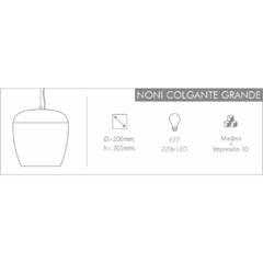 Colgante NONI - JOMA - Materiales Electricos e Iluminacion en Canning