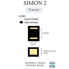 Aplique SIMON II - JOMA - Materiales Electricos e Iluminacion en Canning
