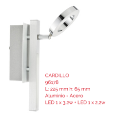 Aplique de Pared CARDILLO 96178 - JOMA - Materiales Electricos e Iluminacion en Canning