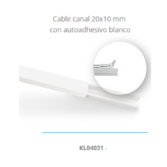 Cable canal 20x10mm - JOMA - Materiales Electricos e Iluminacion en Canning