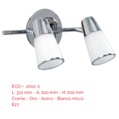 Aplique de pared 2 luces ECO+ 2002 - comprar online