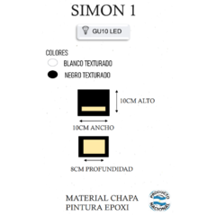 Aplique SIMON I - JOMA - Materiales Electricos e Iluminacion en Canning