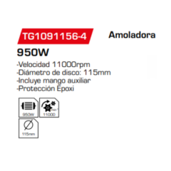 Amoladora Angular TG1091156-4 - comprar online
