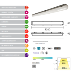 Plafón estanco MARE Led 302 en internet