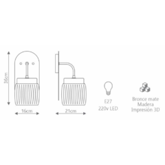 Aplique LUNGO BAJA - JOMA - Materiales Electricos e Iluminacion en Canning