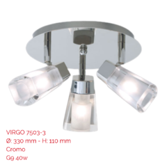 Plafón 3 luces VIRGO 7503 - comprar online