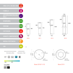 Farola de exteriores BOLLARD LED en internet