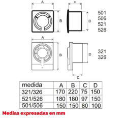 Extractor de Baño Ecoclima 526