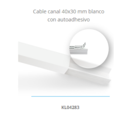 Cable canal 40x30mm - JOMA - Materiales Electricos e Iluminacion en Canning