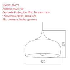 colgante blanco estilo nordico ideal comedor decoracion de interiores joma canning iluminacion