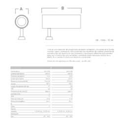 Proyector VK-FAN 15° DIM en internet