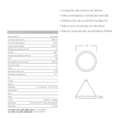 Colgante suspendido V-GERS-S - JOMA - Materiales Electricos e Iluminacion en Canning