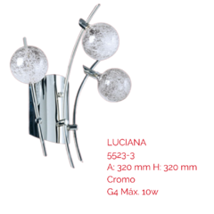 Aplique de Pared 3 luces LUCIANA - JOMA - Materiales Electricos e Iluminacion en Canning